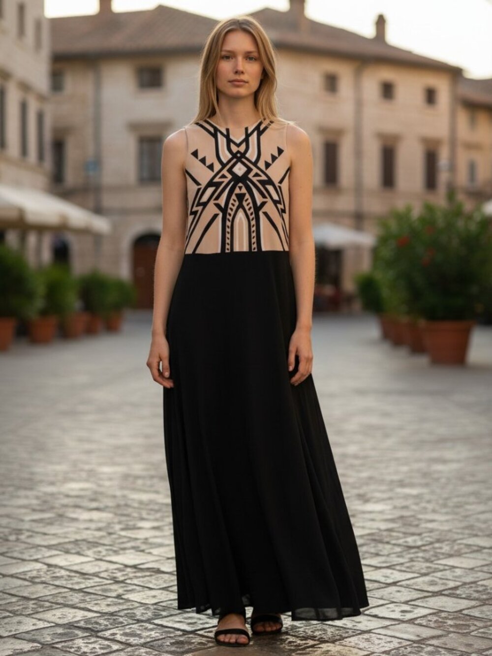 G.I.L.I. GILI got to love it! Plus Size Sleeveless Maxi Dress 18W